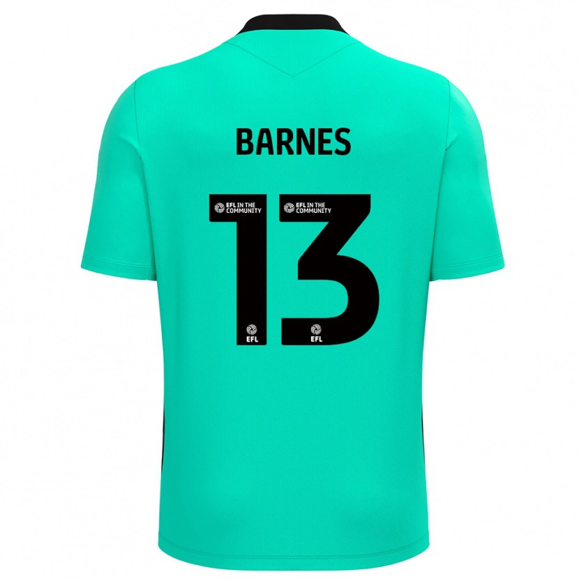 Danxen Męski Callum Barnes #13 Turkusowy Koszulka Bramkarska 2025/26
