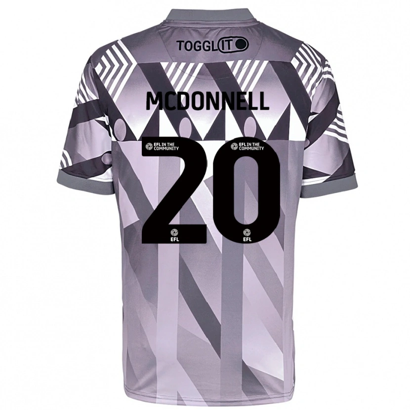 Danxen Męski Joe McDonnell #20 Jasny Szary Koszulka Bramkarska 2025/26