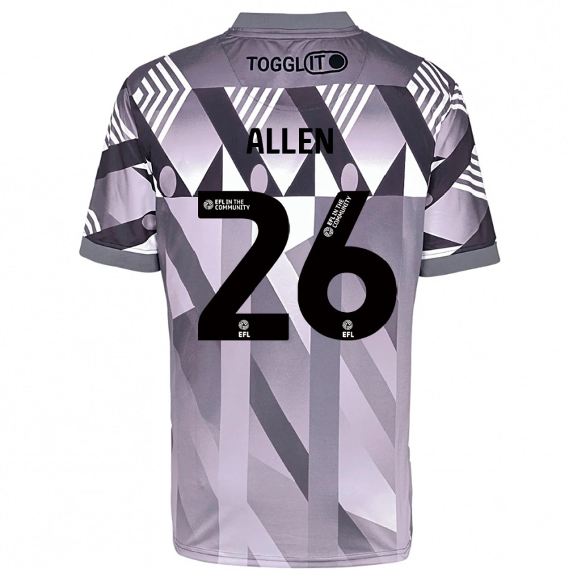 Danxen Męski Lauren Allen #26 Jasny Szary Koszulka Bramkarska 2025/26