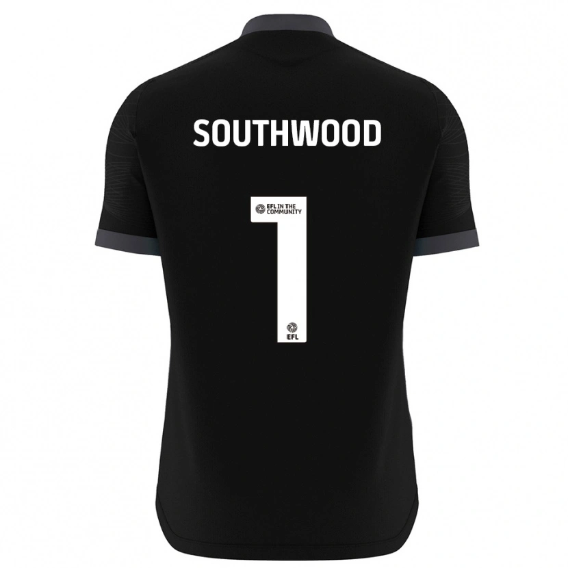 Danxen Męski Luke Southwood #1 Czarny Biały Koszulka Bramkarska 2025/26