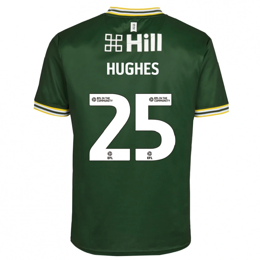 Danxen Męski Ben Hughes #25 Ciemnozielono Biały Koszulka Bramkarska 2025/26