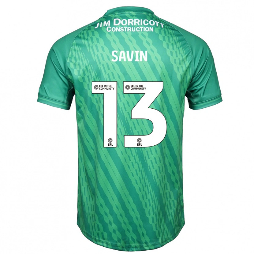 Danxen Męski Toby Savin #13 Zielono Turkusowy Koszulka Bramkarska 2025/26