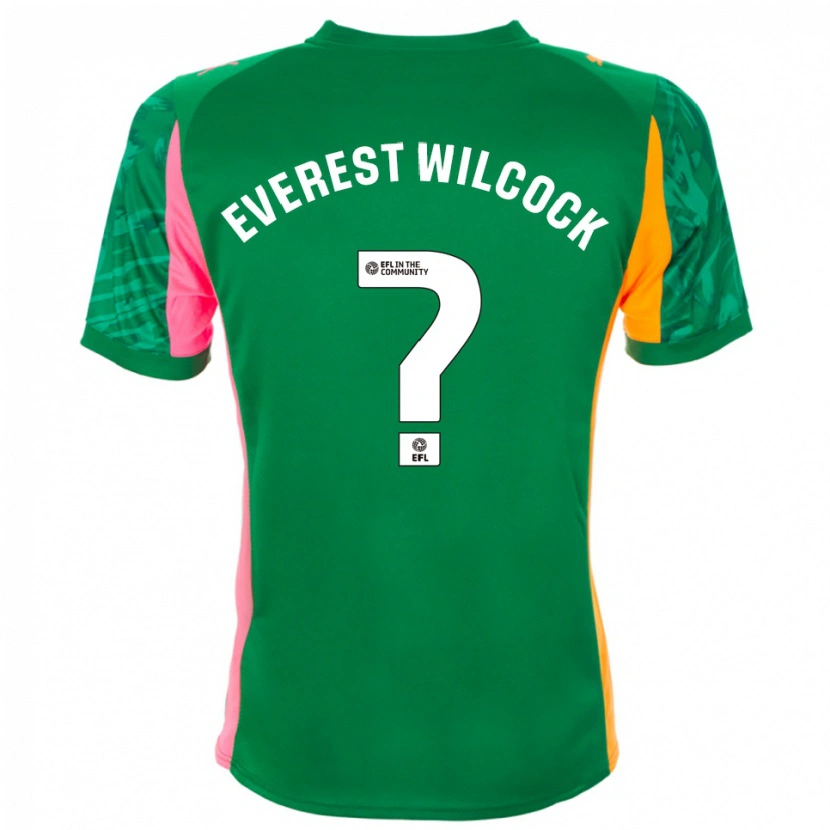 Danxen Męski Tom Everest Wilcock #0 Zielono Różowo Pomarańczowy Koszulka Bramkarska 2025/26
