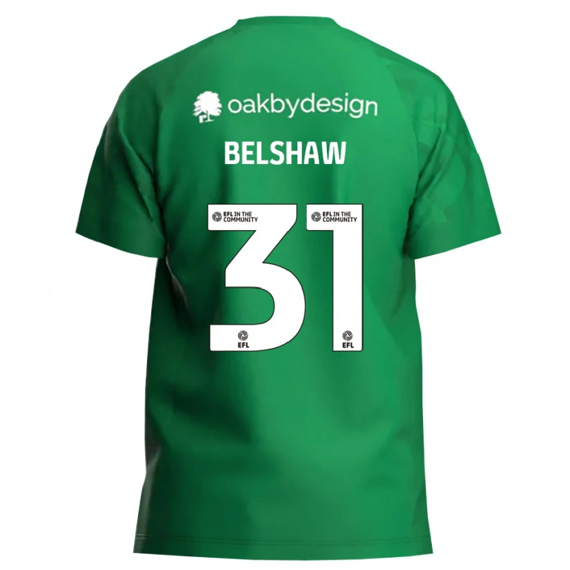 Danxen Męski James Belshaw #31 Zielono Biały Koszulka Bramkarska 2025/26