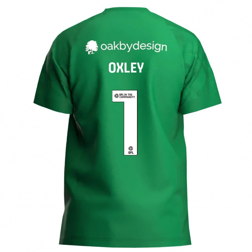 Danxen Męski Mark Oxley #1 Zielono Biały Koszulka Bramkarska 2025/26