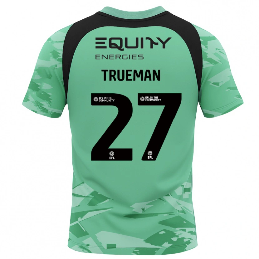 Danxen Męski Connal Trueman #27 Czarny Jasny Zielony Koszulka Bramkarska 2025/26