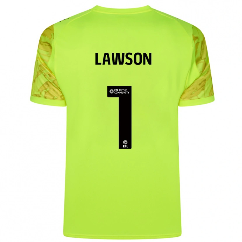 Danxen Męski Harvey Lawson #1 Fluorescencyjna Zieleń Koszulka Bramkarska 2025/26