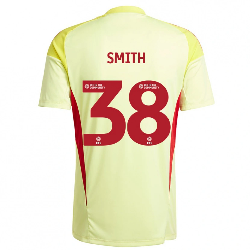 Danxen Męski Sam Smith #38 Jasnożółty Koszulka Bramkarska 2025/26