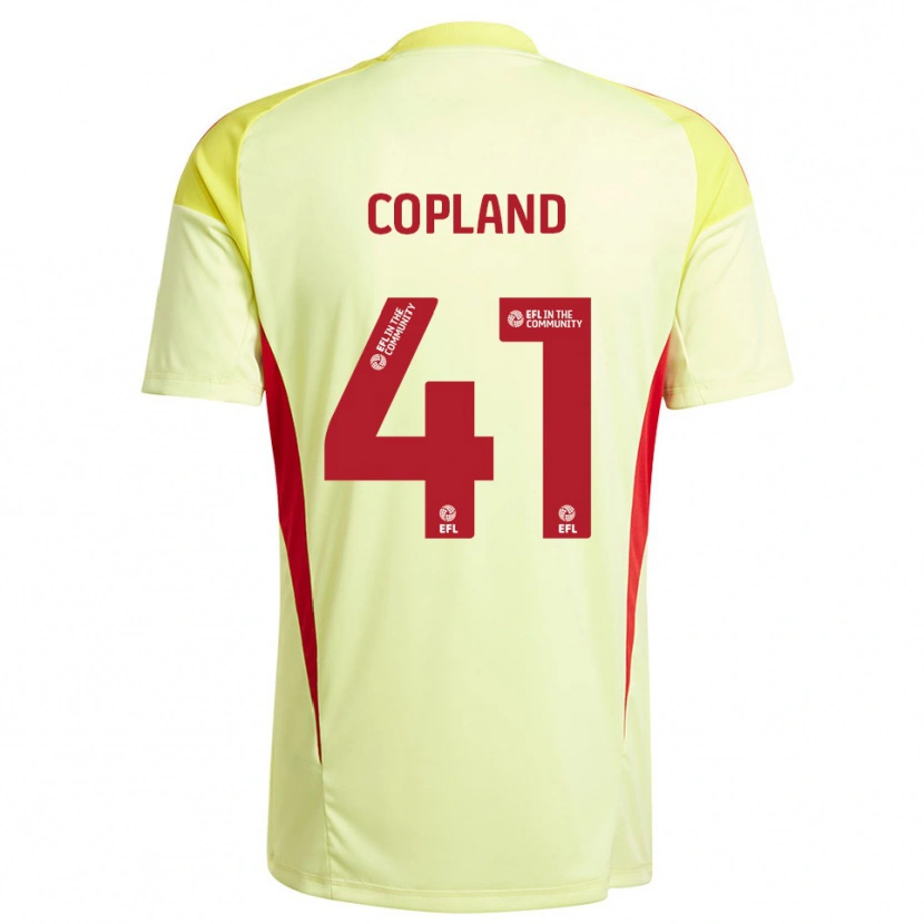 Danxen Męski Jack Copland #41 Jasnożółty Koszulka Bramkarska 2025/26