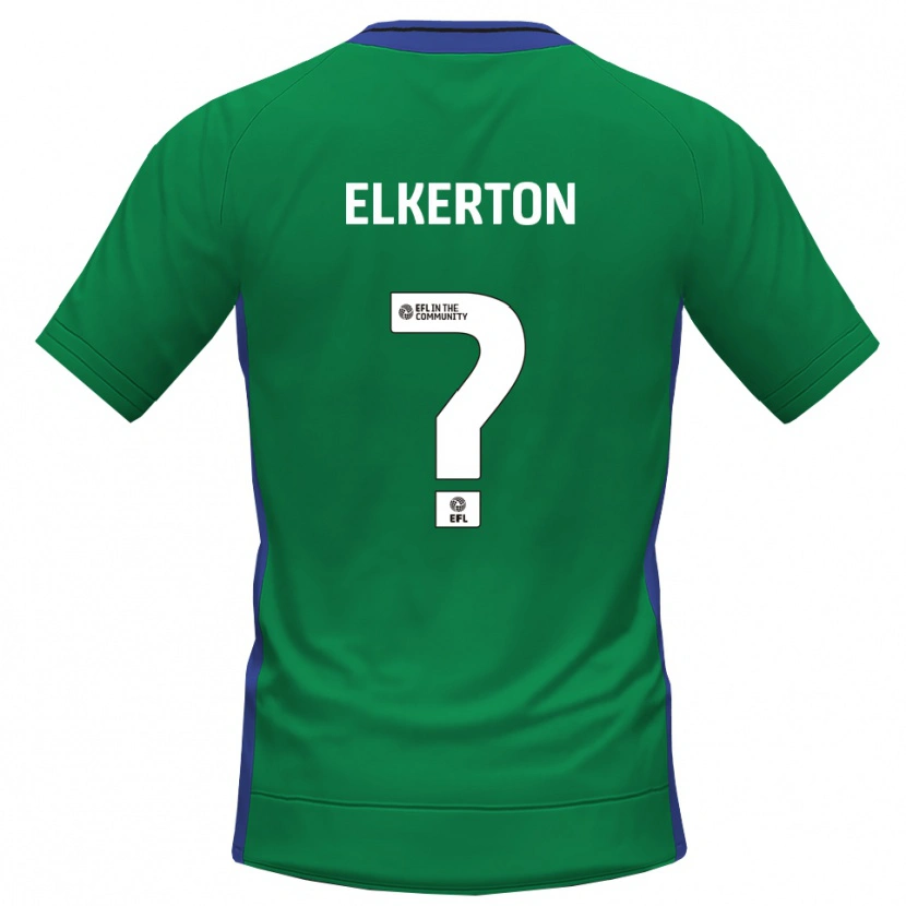 Danxen Męski Ava Elkerton #0 Zielono Niebieski Koszulka Bramkarska 2025/26