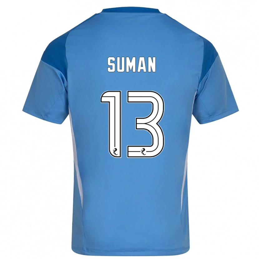 Danxen Męski Nick Suman #13 Biało Niebieski Koszulka Bramkarska 2025/26
