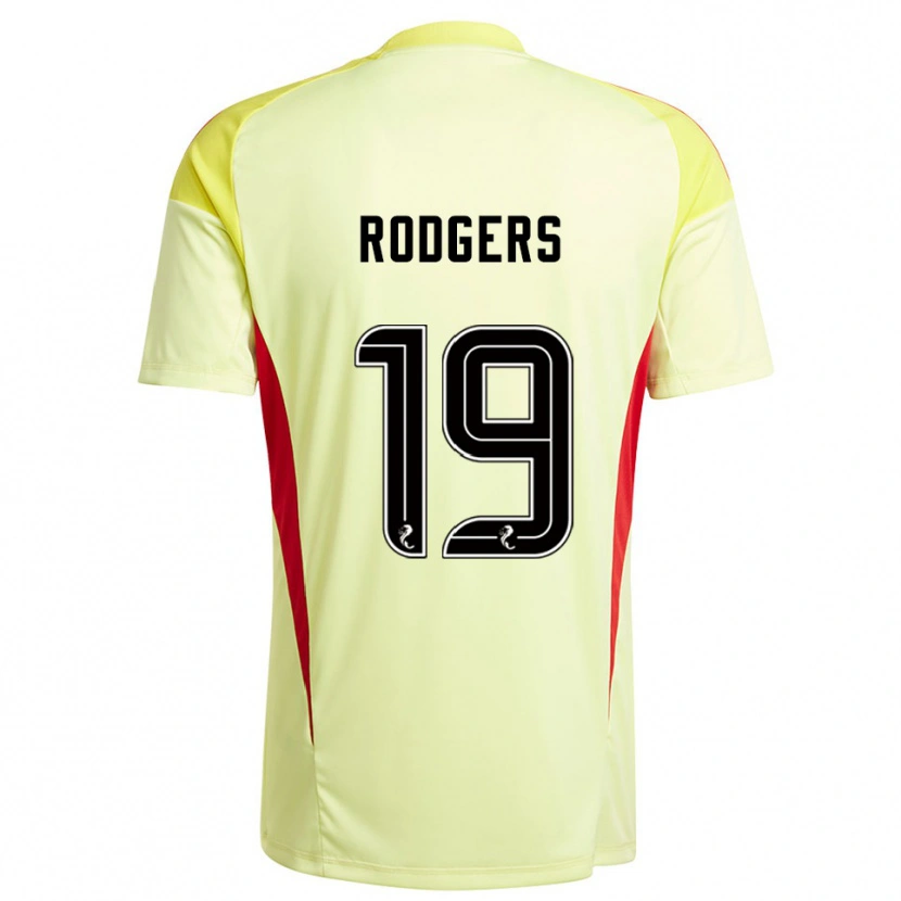 Danxen Męski Lisa Rodgers #19 Czerwono Żółty Koszulka Bramkarska 2025/26