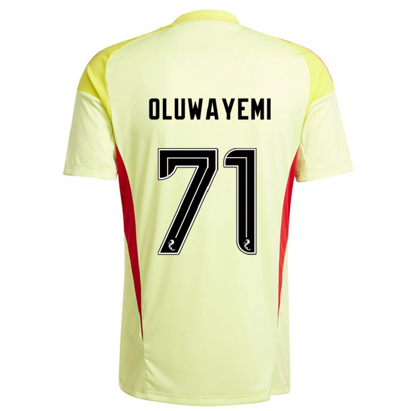 Danxen Męski Tobi Oluwayemi #71 Czerwono Żółty Koszulka Bramkarska 2025/26