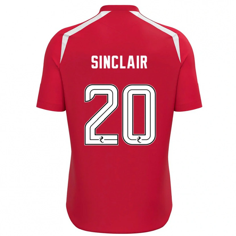 Danxen Męski Ross Sinclair #20 Biało Czerwony Koszulka Bramkarska 2025/26