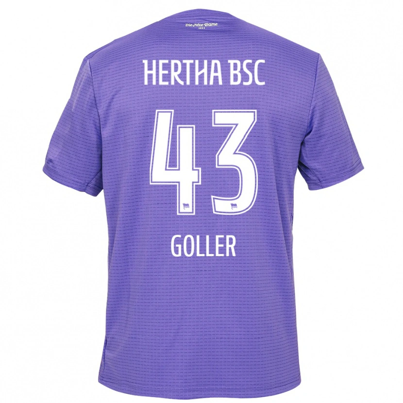 Danxen Męski Tim Goller #43 Fioletowy Biały Koszulka Bramkarska 2025/26