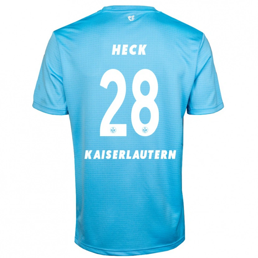 Danxen Męski Fabian Heck #28 Błękitny Biały Koszulka Bramkarska 2025/26