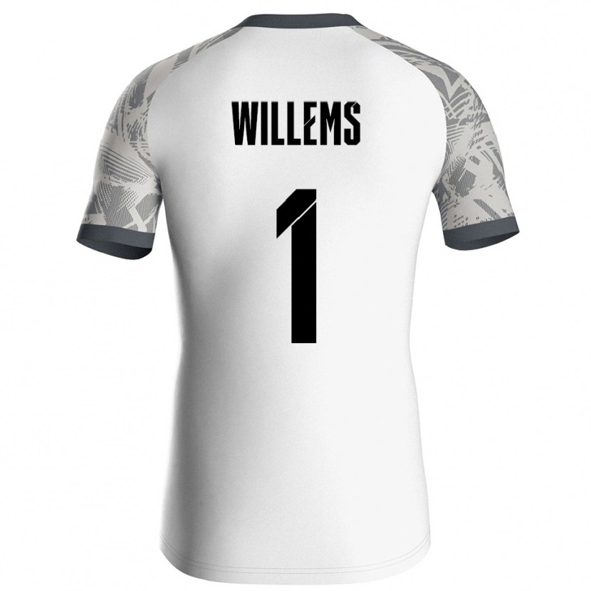 Danxen Męski Leon Willems #1 Szary Biały Koszulka Bramkarska 2025/26