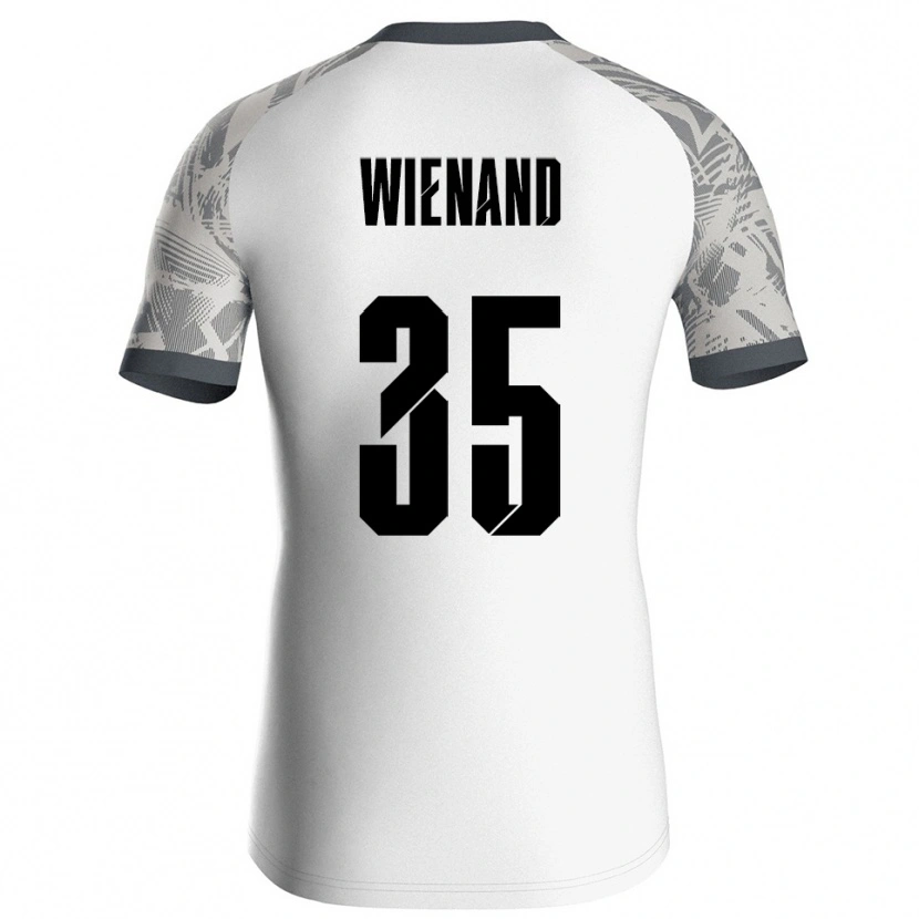 Danxen Męski Felix Wienand #35 Szary Biały Koszulka Bramkarska 2025/26