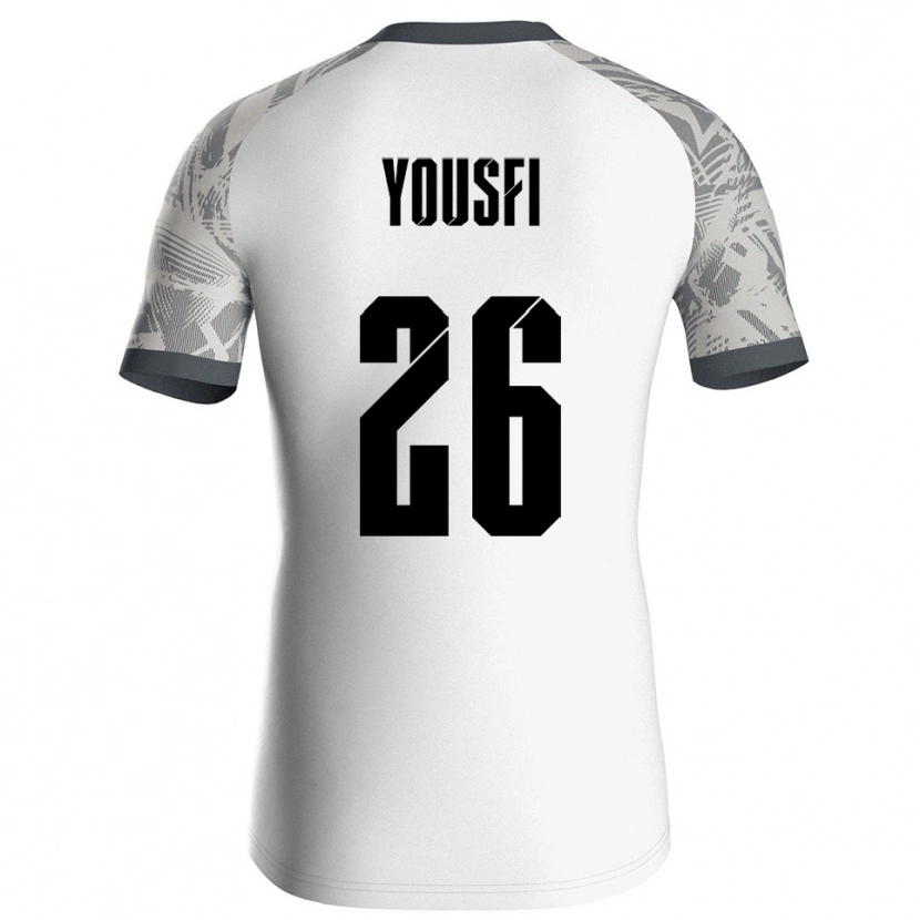 Danxen Męski Elias Yousfi #26 Szary Biały Koszulka Bramkarska 2025/26