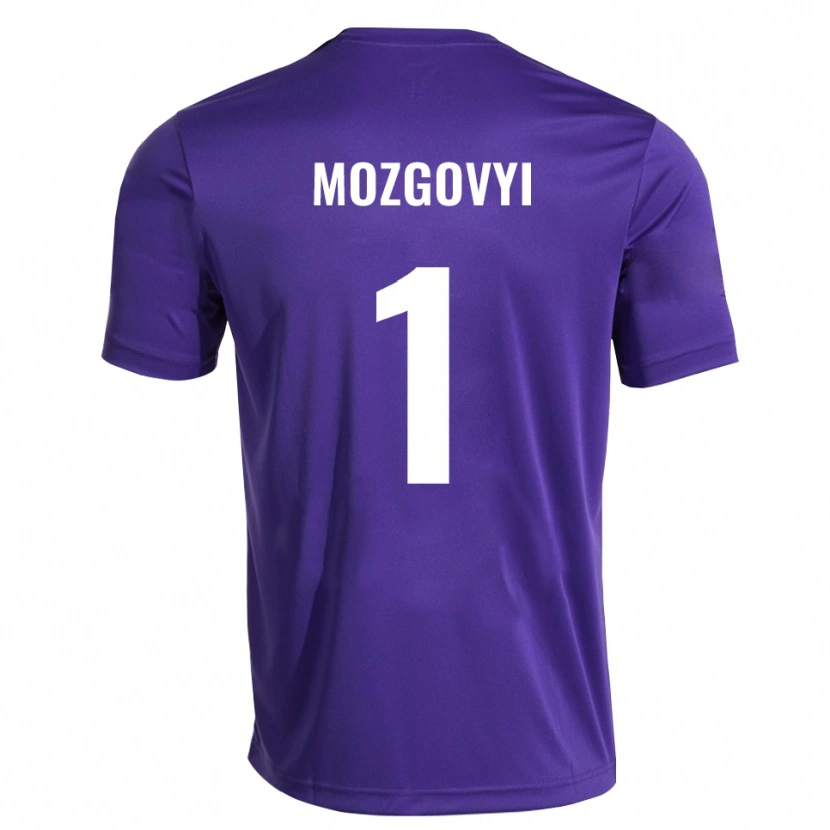 Danxen Męski Arseniy Mozgovyi #1 Fioletowy Biały Koszulka Bramkarska 2025/26