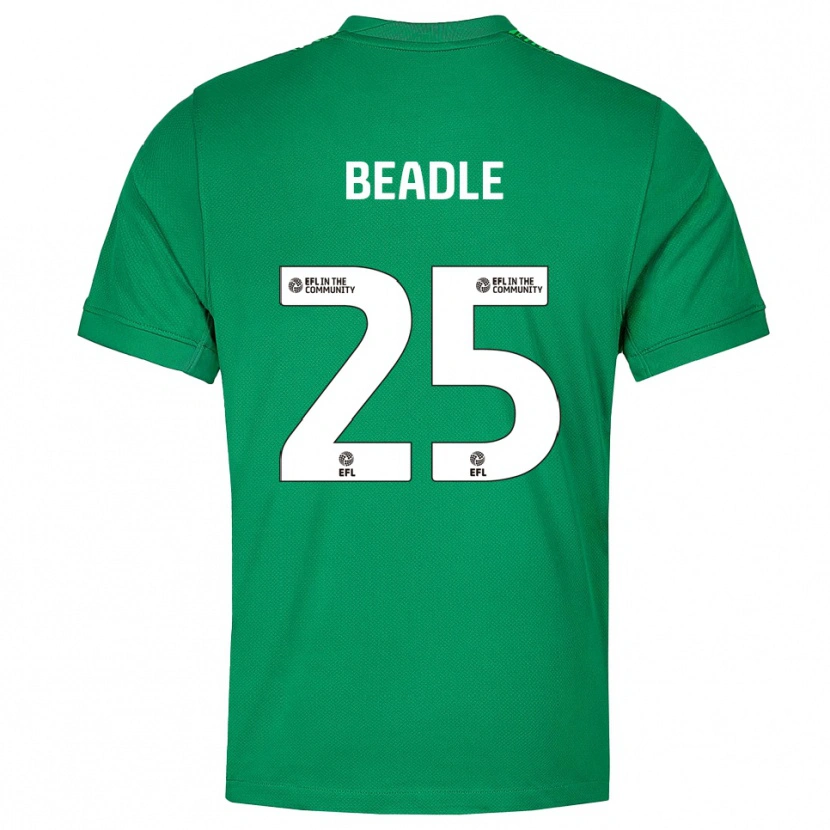 Danxen Męski James Beadle #25 Biało-Zielony Koszulka Bramkarska 2025/26