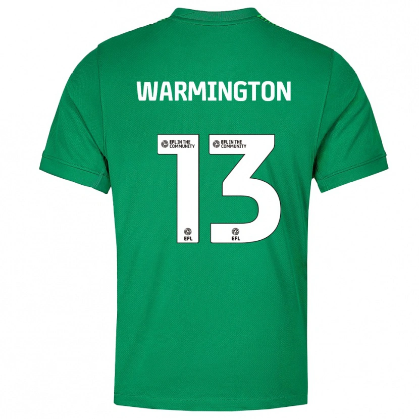 Danxen Męski Tyrese Warmington #13 Biało-Zielony Koszulka Bramkarska 2025/26