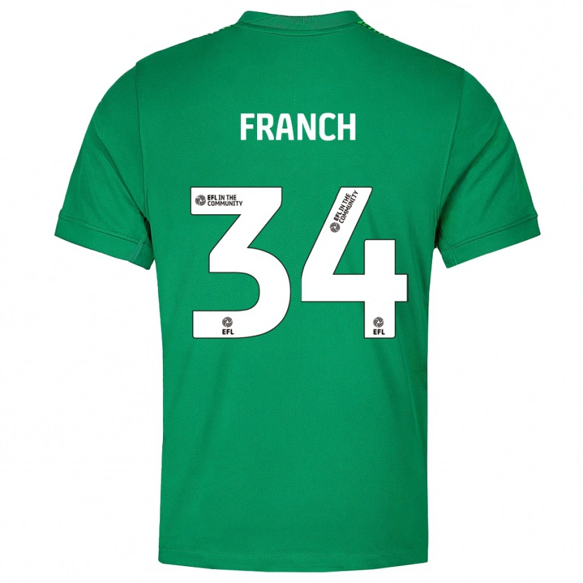 Danxen Męski Adrianna Franch #34 Biało-Zielony Koszulka Bramkarska 2025/26