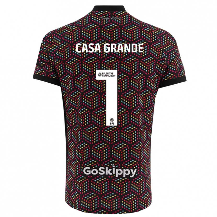 Danxen Męski Josey Casa-Grande #1 Czarno-Biały Koszulka Bramkarska 2025/26