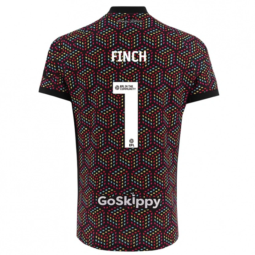 Danxen Męski Isaac Finch #1 Czarno-Biały Koszulka Bramkarska 2025/26