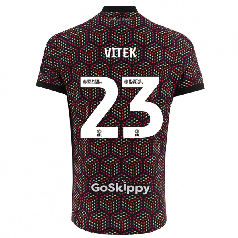 Danxen Męski Radek Vítek #23 Czarno-Biały Koszulka Bramkarska 2025/26