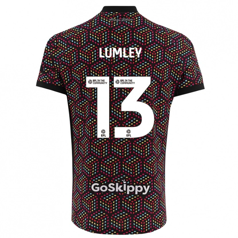 Danxen Męski Joe Lumley #13 Czarno-Biały Koszulka Bramkarska 2025/26