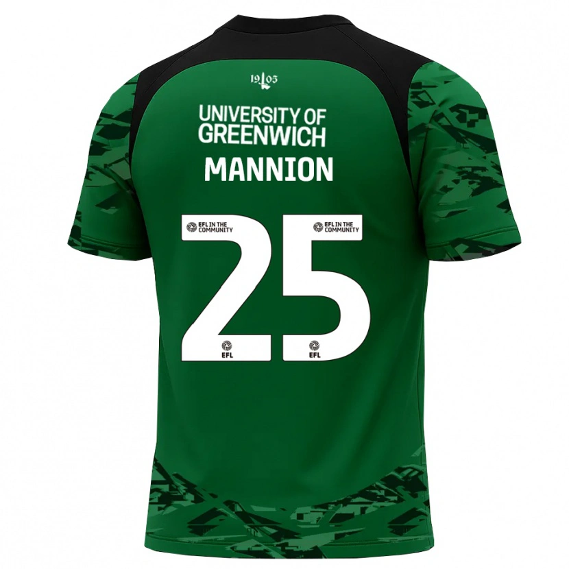Danxen Męski Will Mannion #25 Zielono-Czarny Koszulka Bramkarska 2025/26