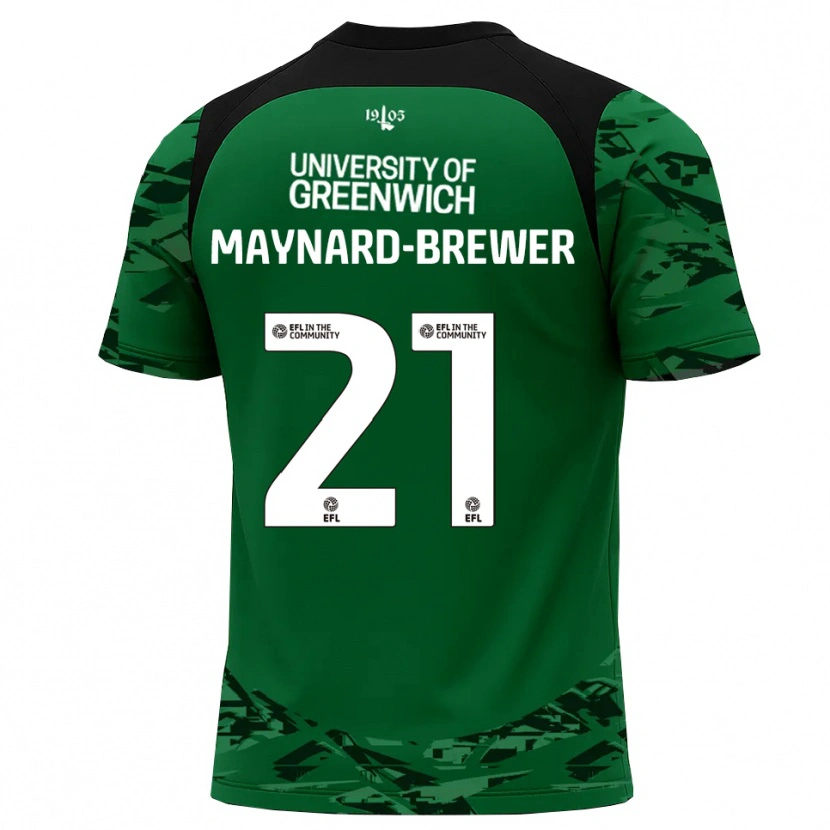Danxen Męski Ashley Maynard-Brewer #21 Zielono-Czarny Koszulka Bramkarska 2025/26