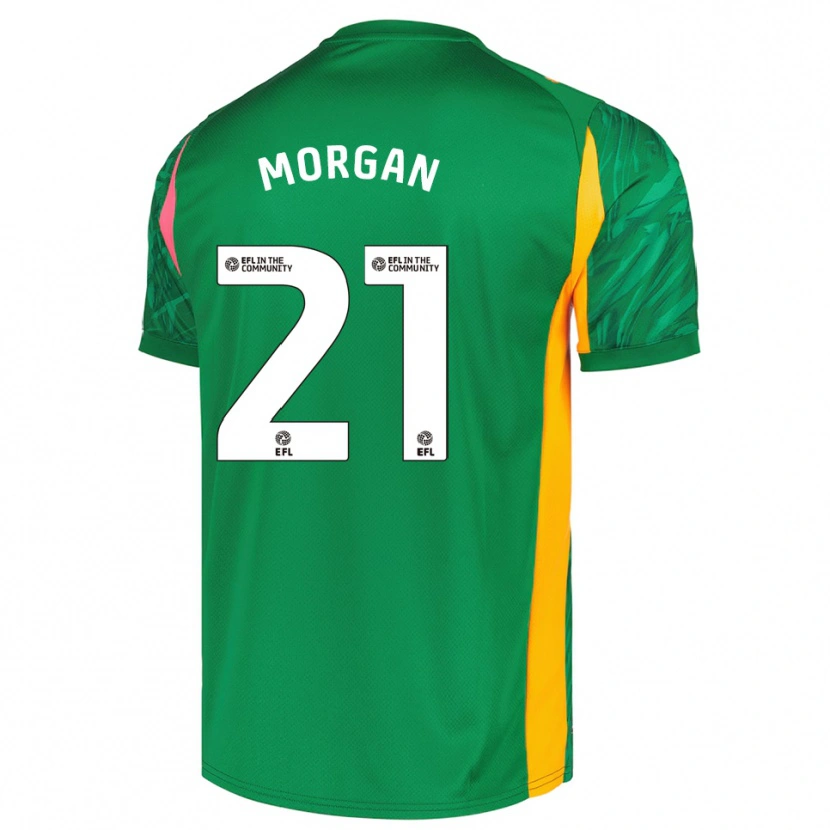 Danxen Męski Sarah Morgan #21 Zielono-Różowy Koszulka Bramkarska 2025/26