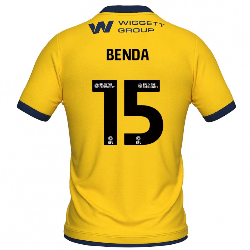 Danxen Męski Steven Benda #15 Żółty I Czarny Koszulka Bramkarska 2025/26