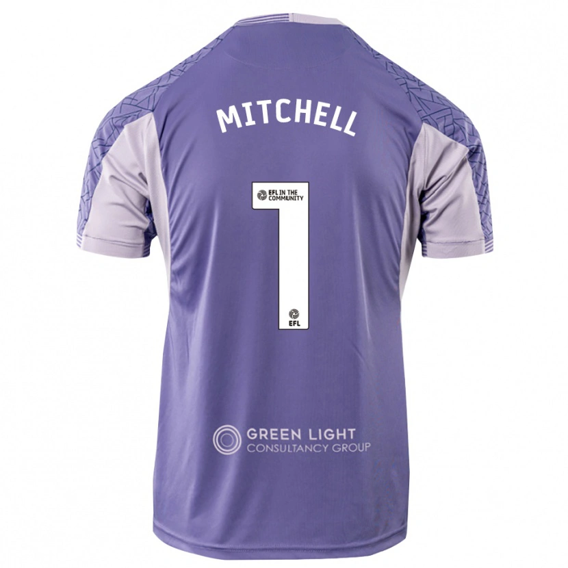 Danxen Męski Rylee Mitchell #1 Jasnofioletowy Koszulka Bramkarska 2025/26