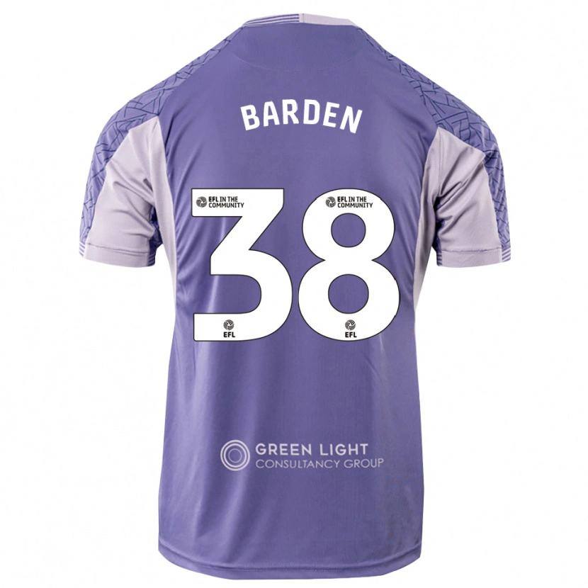 Danxen Męski Daniel Barden #38 Jasnofioletowy Koszulka Bramkarska 2025/26