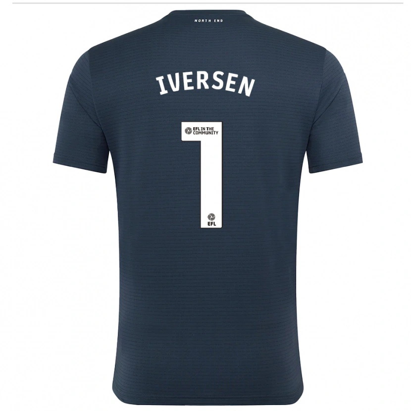 Danxen Męski Daniel Iversen #1 Czarno-Biały Koszulka Bramkarska 2025/26