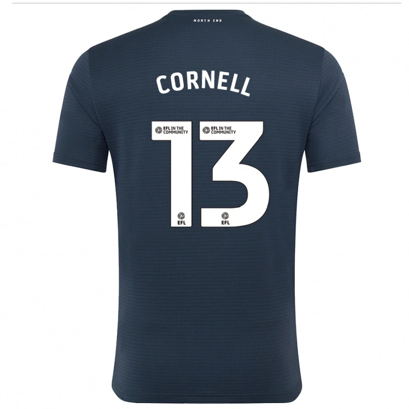 Danxen Męski David Cornell #13 Czarno-Biały Koszulka Bramkarska 2025/26