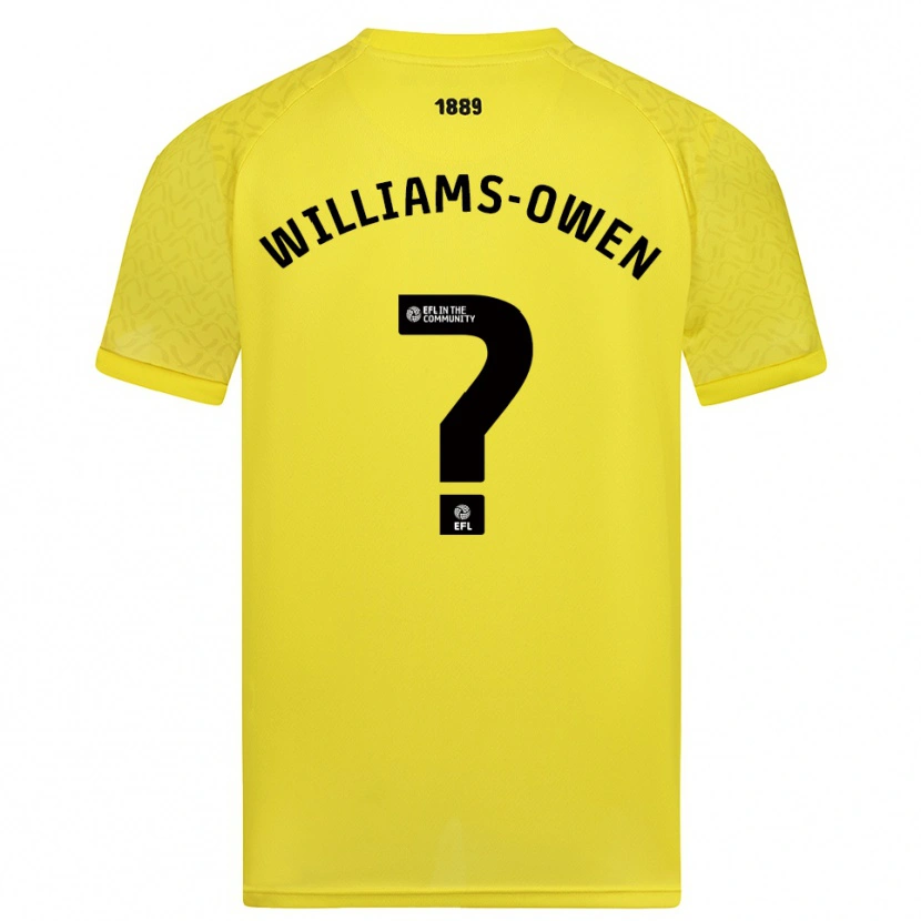 Danxen Męski Brooke Williams-Owen #0 Żółto-Czarny Koszulka Bramkarska 2025/26