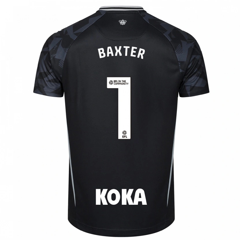 Danxen Męski Nathan Baxter #1 Niebiesko-Czarny Koszulka Bramkarska 2025/26