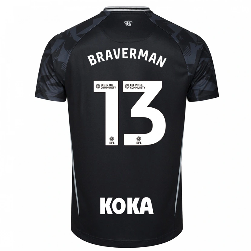 Danxen Męski Zack Braverman #13 Niebiesko-Czarny Koszulka Bramkarska 2025/26