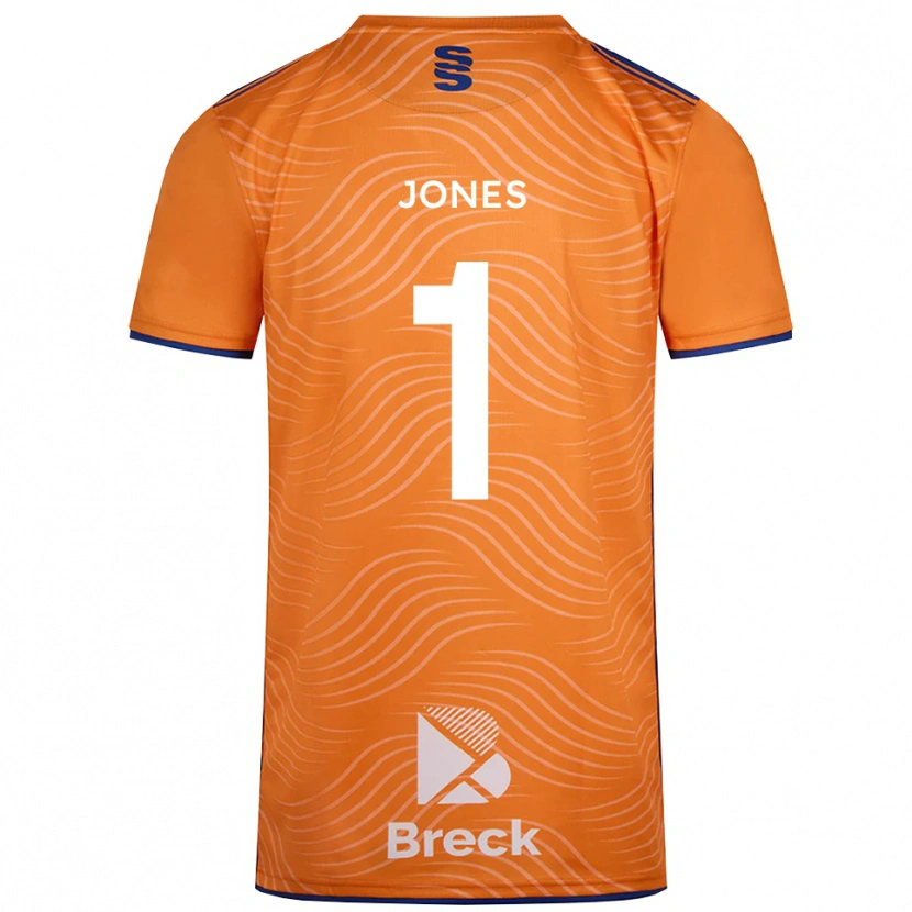 Danxen Męski Zac Jones #1 Czarno-Pomarańczowy Koszulka Bramkarska 2025/26