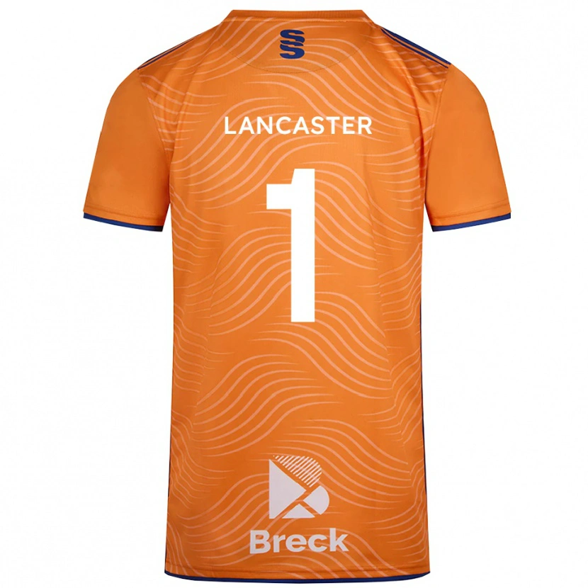 Danxen Męski Aaron Lancaster #1 Czarno-Pomarańczowy Koszulka Bramkarska 2025/26