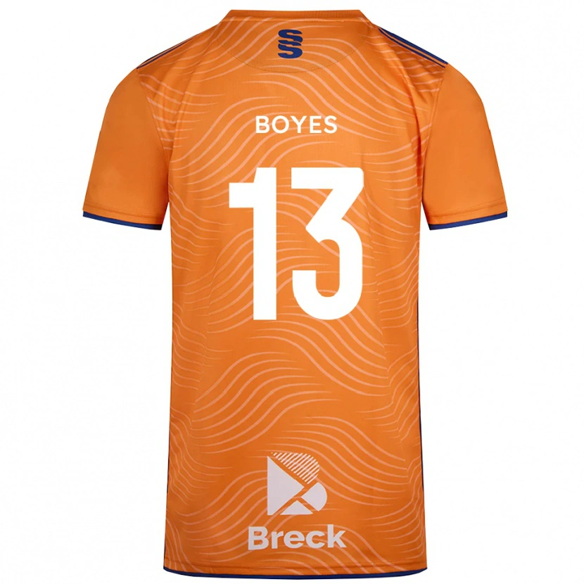 Danxen Męski Patrick Boyes #13 Czarno-Pomarańczowy Koszulka Bramkarska 2025/26