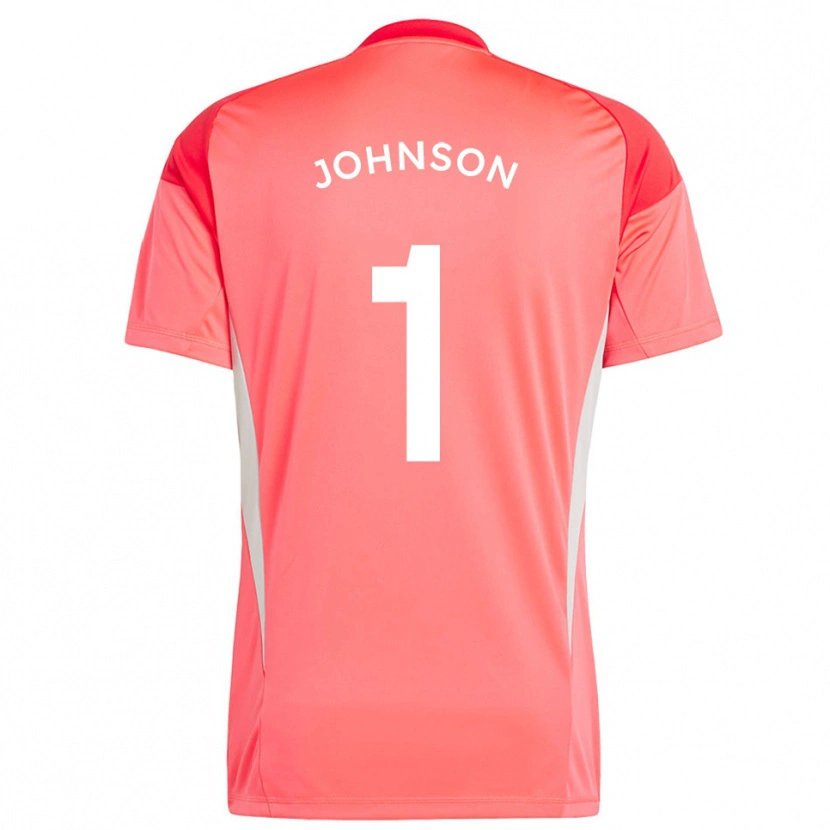 Danxen Męski Sam Johnson #1 Czerwono-Pomarańczowy Koszulka Bramkarska 2025/26