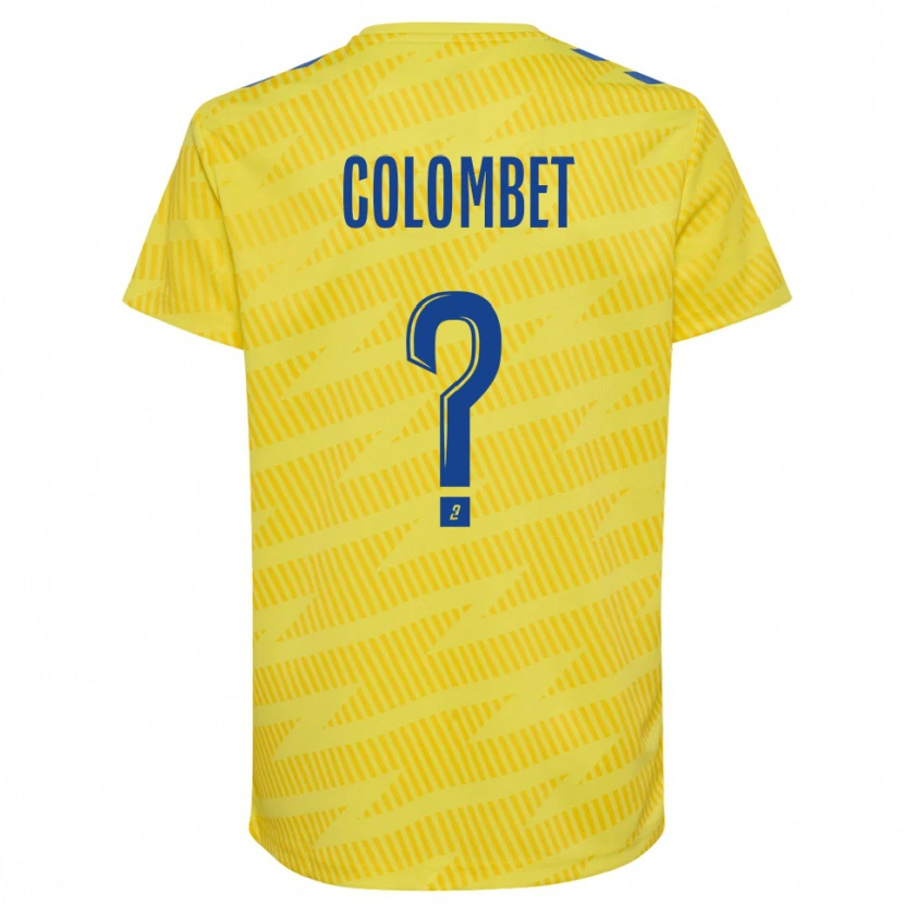 Danxen Męski Alexis Colombet #0 Niebiesko-Żółty Koszulka Bramkarska 2025/26