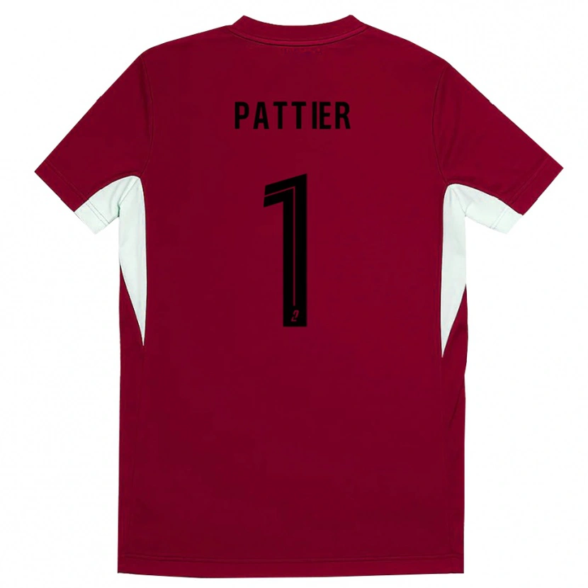 Danxen Męski Maxime Pattier #1 Czerwono-Czarny Koszulka Bramkarska 2025/26