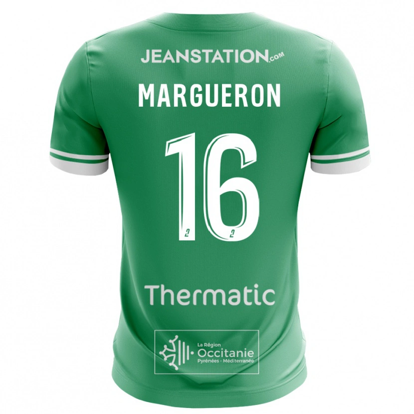 Danxen Męski Lucas Margueron #16 Biało-Zielony Koszulka Bramkarska 2025/26