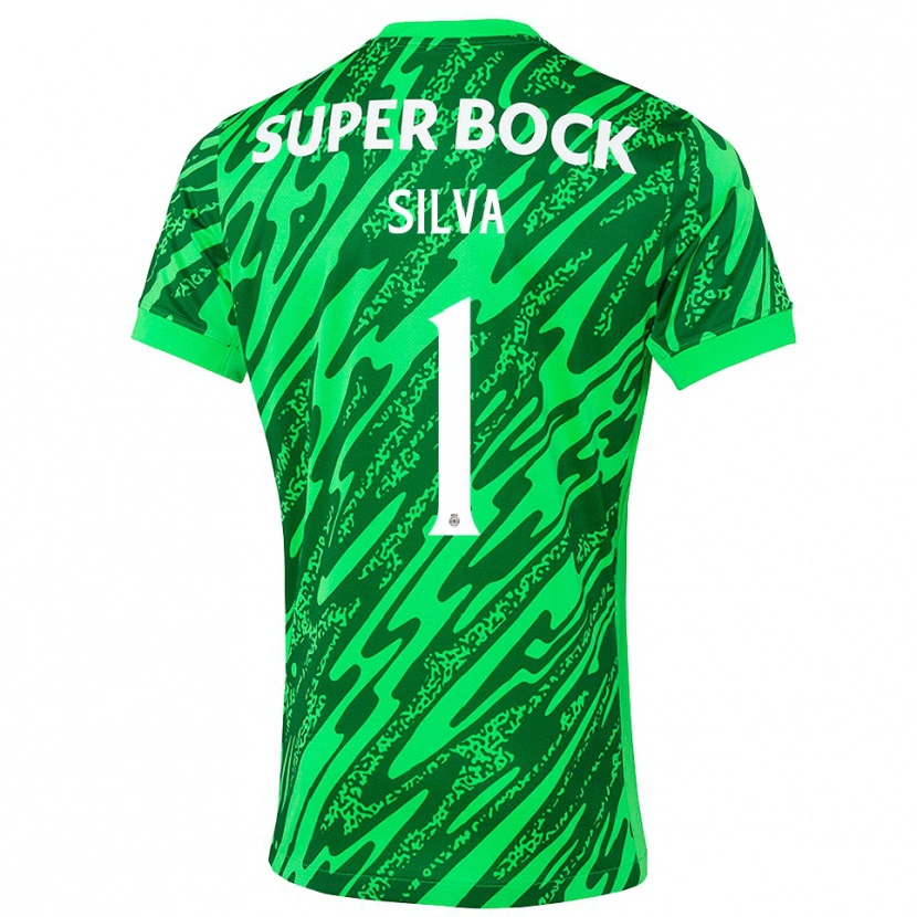 Danxen Męski Rui Silva #1 Zielony Biały Koszulka Bramkarska 2025/26